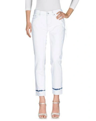 Shop 7 For All Mankind Denim Pants In White