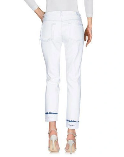 Shop 7 For All Mankind Denim Pants In White