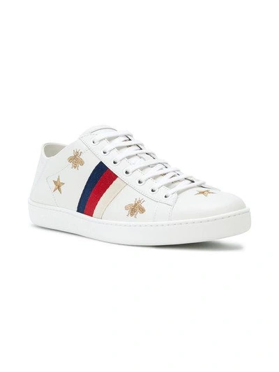 Shop Gucci Ace Sneakers With Bees And Stars