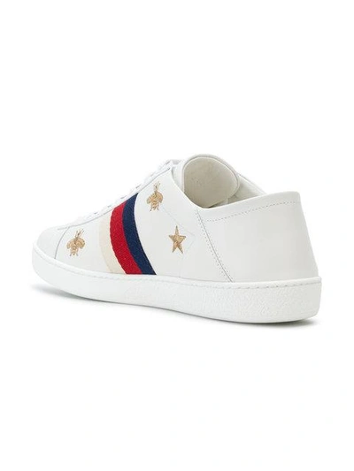 Shop Gucci Ace Sneakers With Bees And Stars