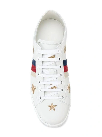 Shop Gucci Ace Sneakers With Bees And Stars