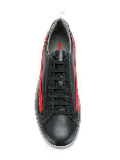 Shop Prada 'graphic' Sneakers In Black