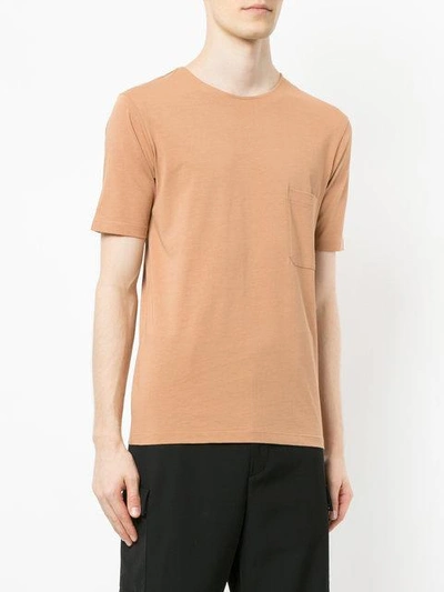 Shop Lemaire Chest Pocket T In Brown