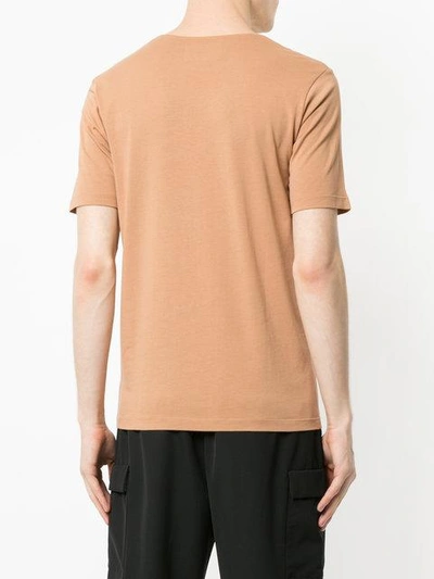Shop Lemaire Chest Pocket T In Brown