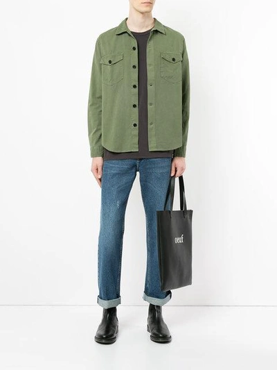 Shop Mads Nørgaard Saka Desert Shirt In Green