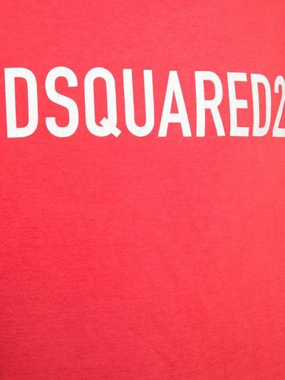 Shop Dsquared2 Logo T-shirt In Red