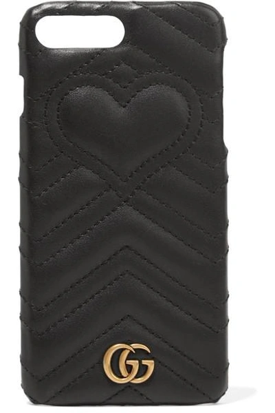 Shop Gucci Gg Marmont Quilted Leather Iphone 7 Plus Case