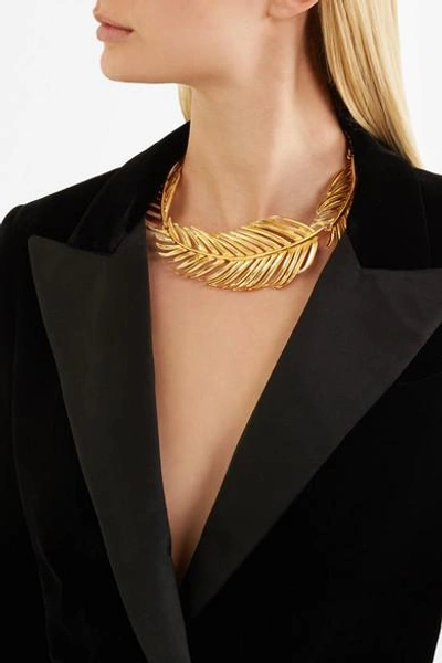 Shop Oscar De La Renta Gold-tone Necklace