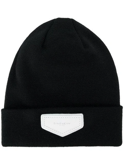 Shop Givenchy Classic Beanie Hat In Black
