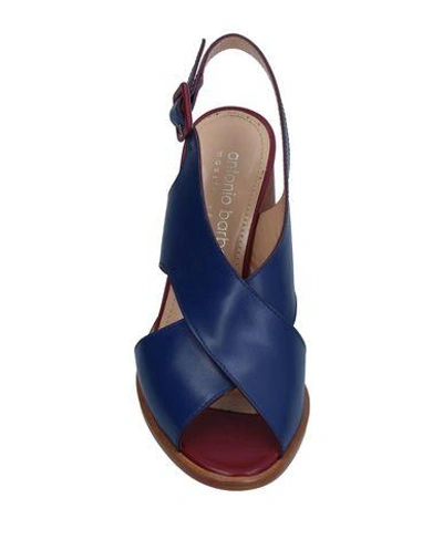 Shop Antonio Barbato Sandals In Dark Blue
