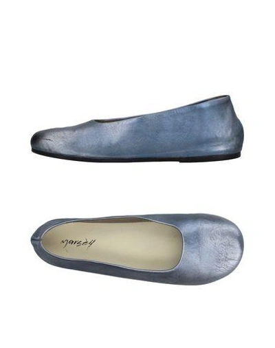 Shop Marsèll Ballet Flats In Pastel Blue