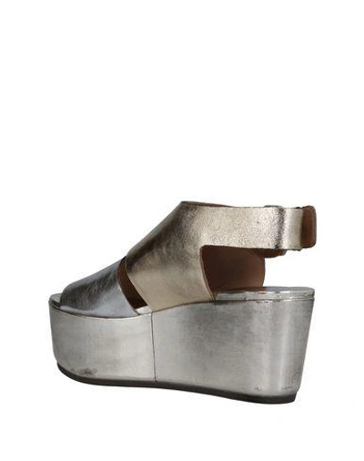Shop Marsèll Sandals In Platinum