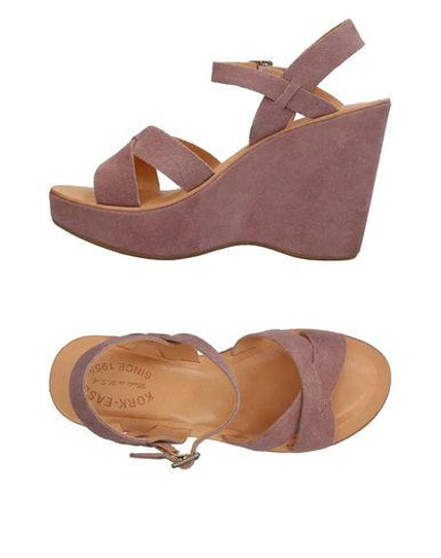 Shop Kork-ease Sandals In Light Brown