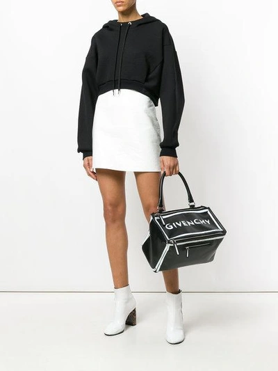 Shop Givenchy Kastige Handtasche Mit Logo In Black