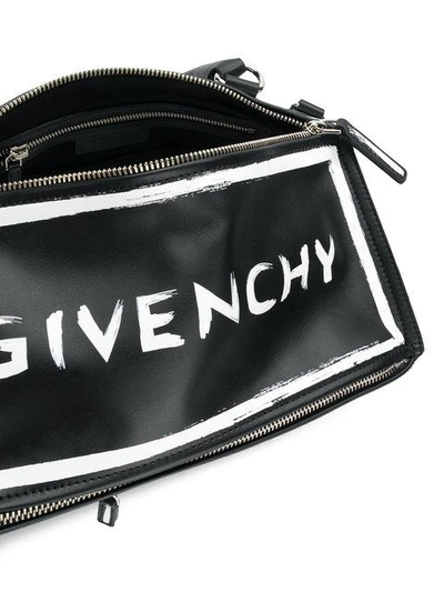 Shop Givenchy Kastige Handtasche Mit Logo In Black