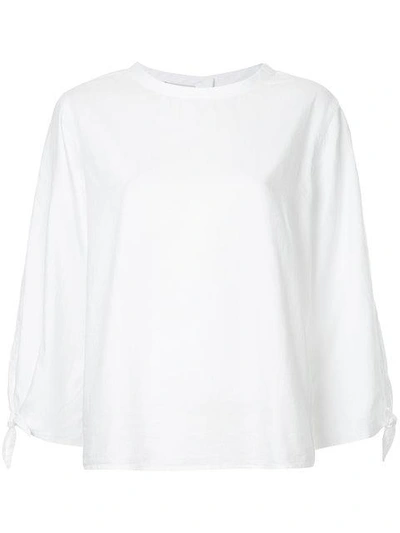 Shop Mads Nørgaard Sprilla Oxford Blouse In White