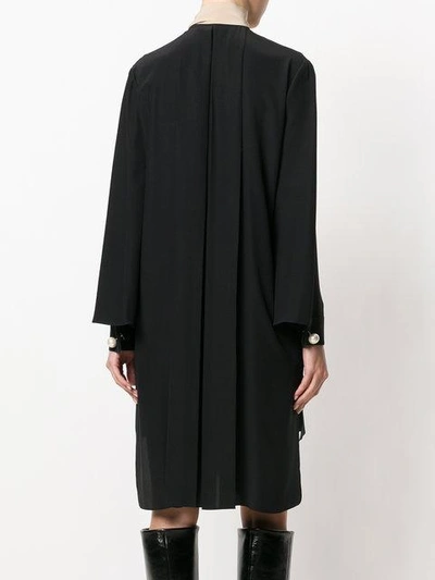 Shop Fendi Lace- Up Detail Asymmetric Dress - Black