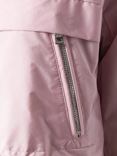 Shop Prada Cropped Sleeved Jacket In Pink