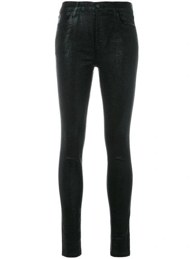 Shop J Brand Coated Super Skinny Jeans - Black
