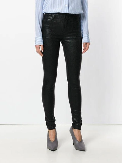 Shop J Brand Coated Super Skinny Jeans - Black