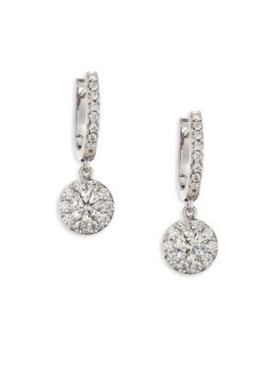 Shop Hearts On Fire Fulfillment Diamond Drop Earrings In White Gold