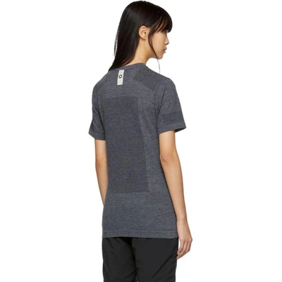 Shop Adidas Day One Grey Primeknit Base Layer T-shirt In Black