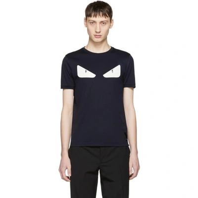 Shop Fendi Navy Bag Bugs T-shirt In F03lq