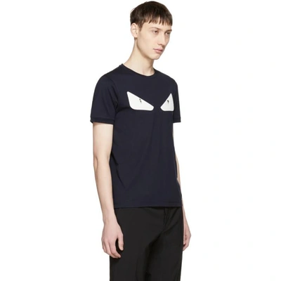 Shop Fendi Navy Bag Bugs T-shirt In F03lq