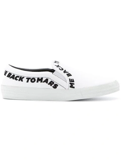 Shop Joshua Sanders Back To Mars Skate Shoes In White