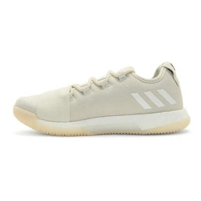 Shop Adidas Day One Beige Crazy Train Sneakers In Talc/white/black