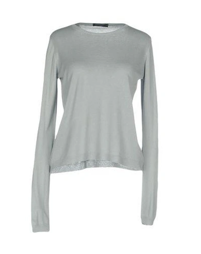 Shop Aragona Sweater In Light Grey