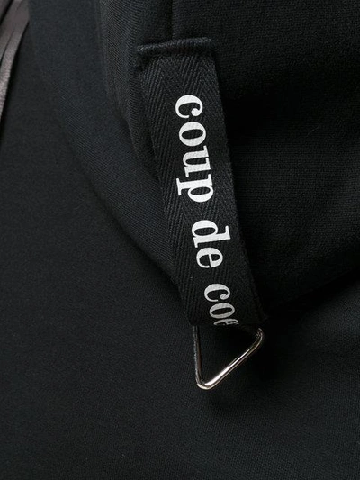 Shop Coup De Coeur Logo Cropped Sweatshirt - Black