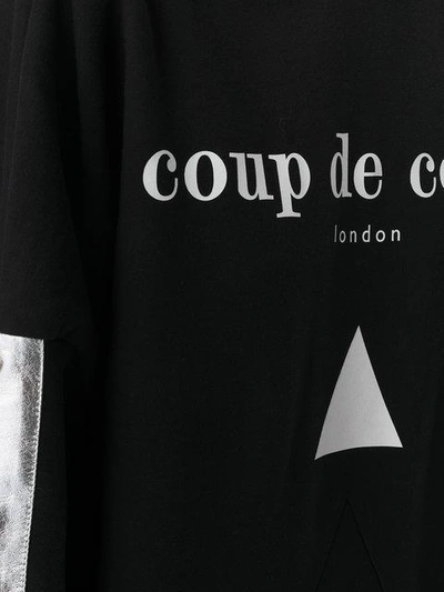 Shop Coup De Coeur Logo Hooded Sweatshirt In Black