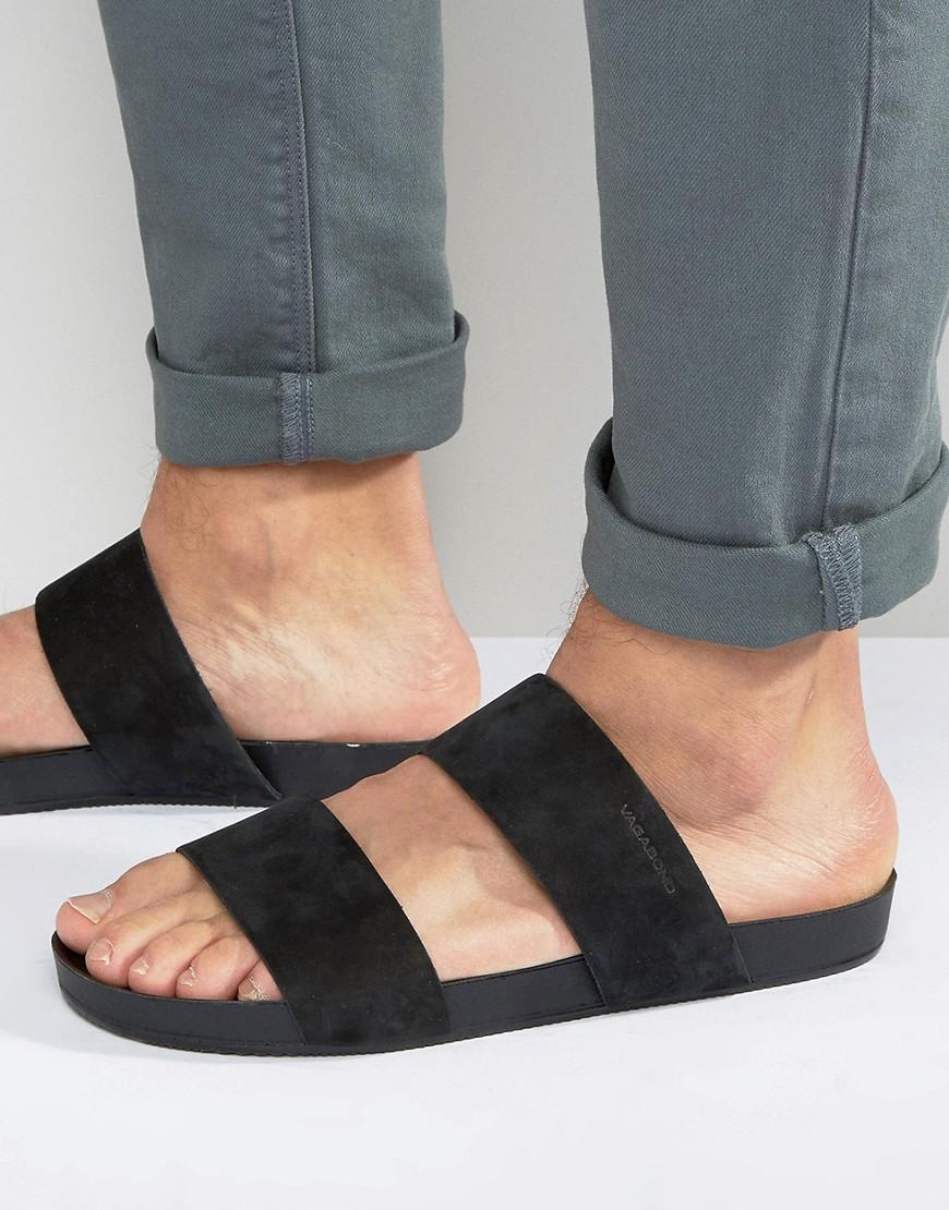 vagabond black sandals