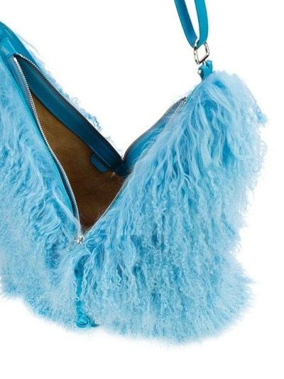 Shop Nina Ricci Fur Shoulder Bag