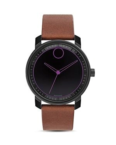 Shop Movado Bold Heritage Watch, 41mm In Black/brown