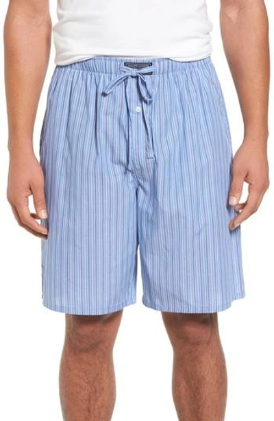 Shop Polo Ralph Lauren Cotton Pajama Shorts In Stuart Stripe/ Nevis Pink
