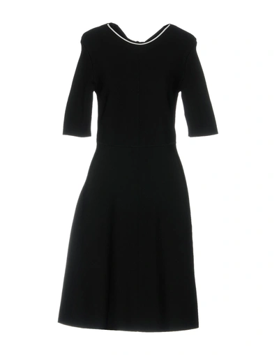 Shop Victoria Victoria Beckham Knee-length Dress In Black