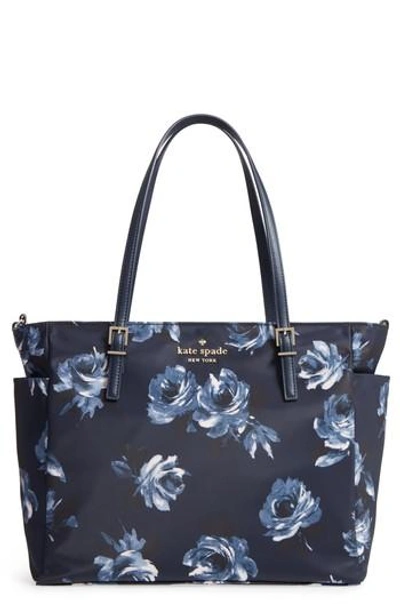 Shop Kate Spade Watson Lane Night Rose Betheny Nylon Diaper Bag - Blue