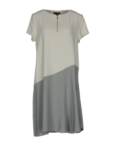 Shop Antonelli Short Dress In Light Grey