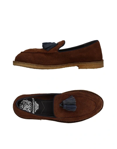 Shop Alberto Fasciani Loafers In Brown