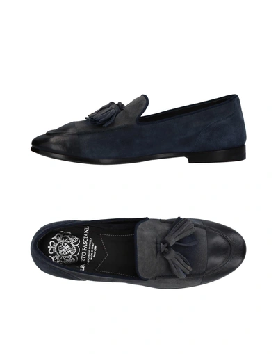 Shop Alberto Fasciani Loafers In Blue