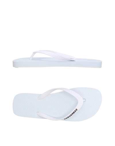 Shop Dsquared2 Toe Strap Sandals In White