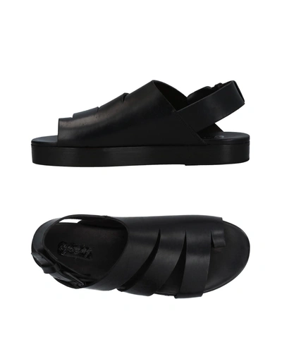 Shop Marsèll Toe Strap Sandals In Black