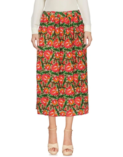 Shop Comme Des Garçons Comme Des Garçons 3/4 Length Skirt In Fuchsia