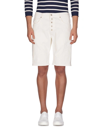 Shop Dondup Denim Shorts In White