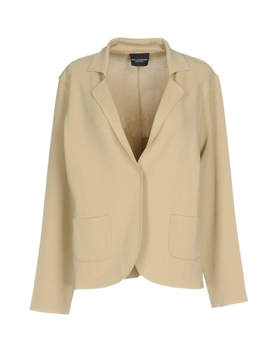 Shop Atos Lombardini Blazer In Beige