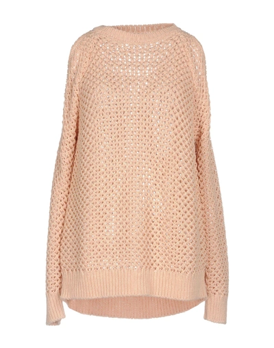 Shop Pinko Woman Sweater Pink Size L Cotton