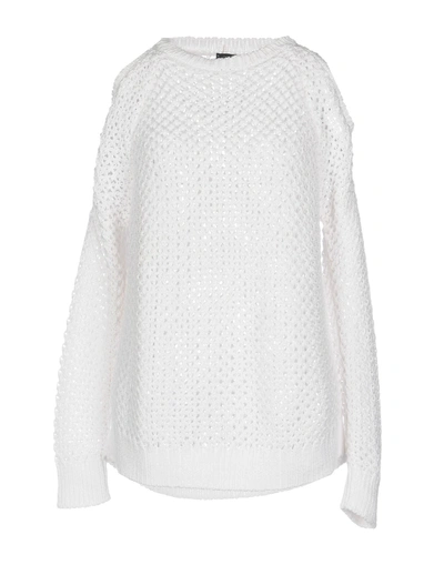 Shop Pinko Woman Sweater White Size M Cotton