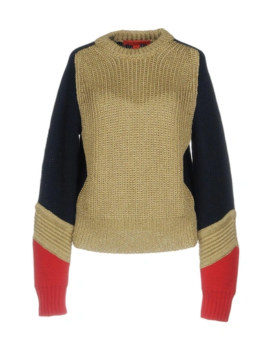 Shop Tommy Hilfiger Sweater In Gold